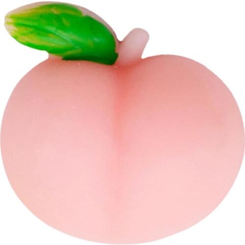 Mini Peach Squeezing Funny TPR Toy Relaxation Fidget Toys Stuffed Soft toys Decompression Toy Phone case decor For Adults kids