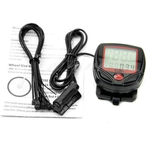 Impermeabile Digitale LCD Computer Bicicletta Ciclo Tachimetro Odometro
