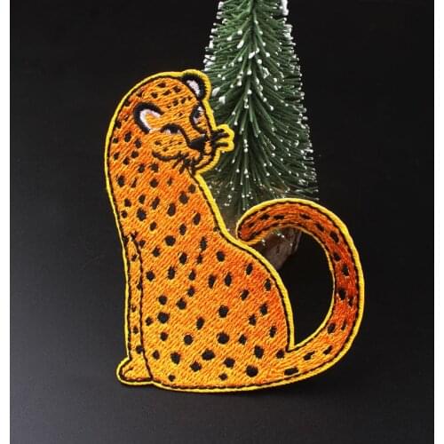 Hippie Embroidered Patches For Clothing DIY Applique Cartoon Cute Animal Iron On Patches On Clothes Rainbow Stripes Badge Decor