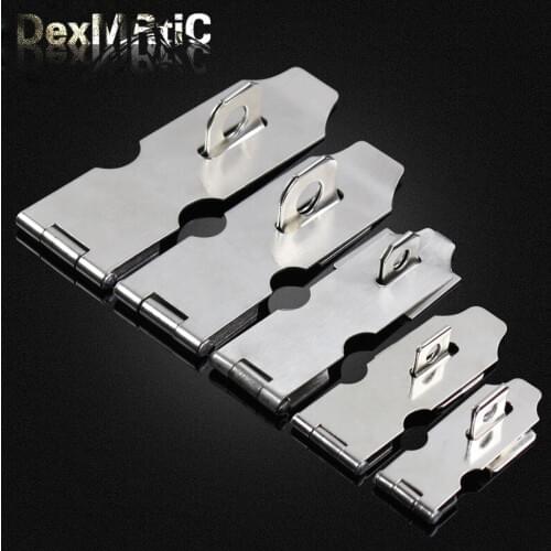 Stainless steel padlock Lock card Hasp lock Thickened lock for Wooden doors