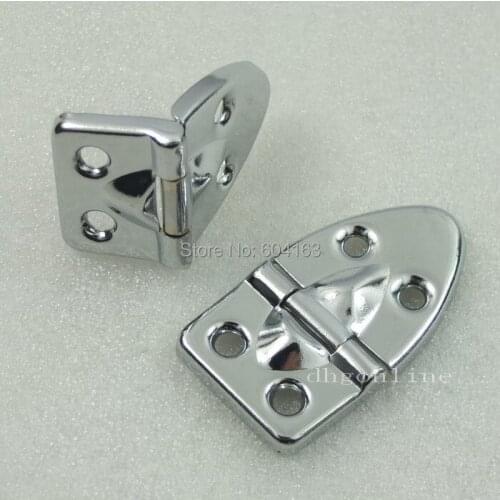 10 Sets 53mm x 29mm Teardrop Hinge Decorative with screw 20.8" x 1.14" for Hardware Small Wood Case or Box nickle