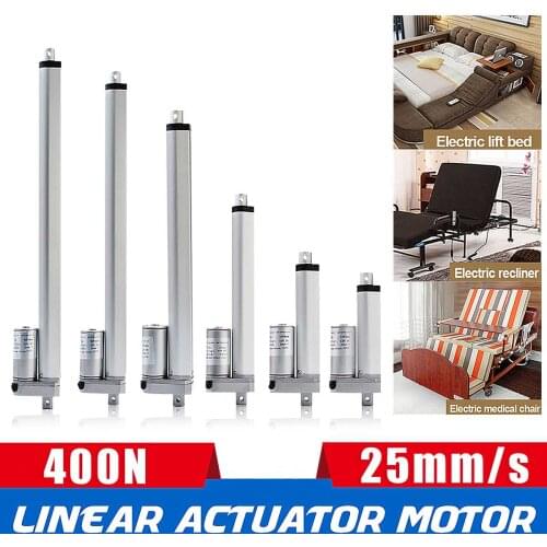 DC 12V Electric Linear Actuator Waterproof IP54 Linear Motor Controller Moving Distance Stroke 50mm 100mm 200mm 300mm 400mm 500m