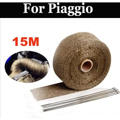 15m Thermal Exhaust Tape Exhaust Pipe Wrap Header Heat For Piaggio Lx 50 4v Lx 150 Ie Lxv 150 Ie 2012 Vespa Lx 3v X10 500