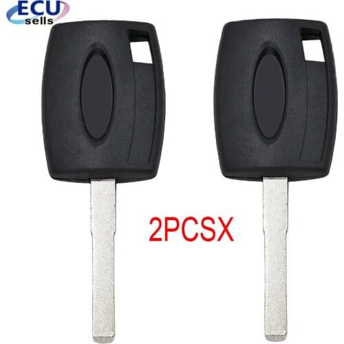 2PCS X Transponder Key Case for Ford Fiesta Mondeo Focus C-Max S-Max Galaxy Kuga New Styling HU101 Key Fob Shell