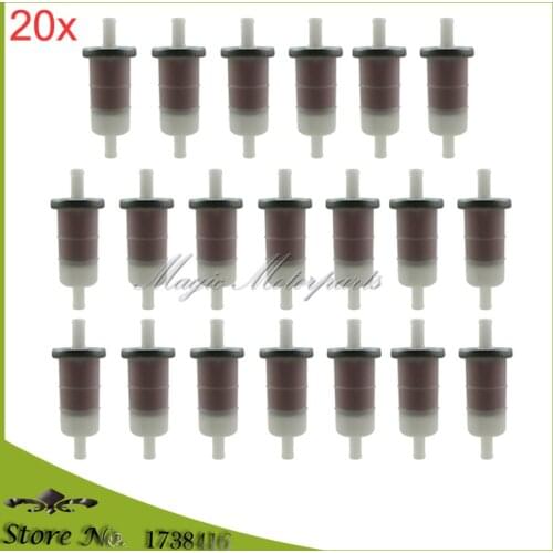 20x Fuel Filter For KAWASAKI 49019-1055 ZX600E ZX-6 ZZR600 ZX750 Ninja ZX-7 ZX-7R KXV700 KFX700 V-Force 2004-2009 VN1500 Vulcan