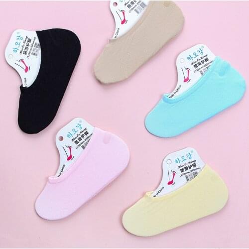 5 Pairs Women Socks Breathable Sports Socks Solid Color Boat socks Comfortable Cotton Ankle Socks Summer Thin