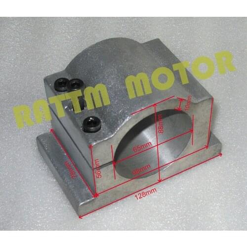 65MM DIAMETER CAST ALUMINIUM BRACKET FOR CNC Router ENGRAVING MILLING MACHINE 800W, 1.5KW SPINDLE motor