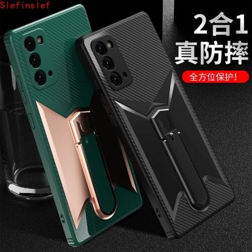 Armor Shockproof Phone Cases For Samsung Galaxy Note 20 Ultra Stand Holder Phone Cover For Samsung Galaxy Note 20 Ultra