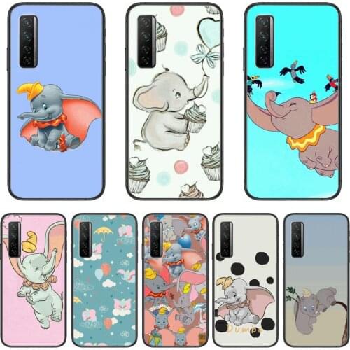 Disney Dumbo Flying Elephant Phone Case For Huawei Nova 2 3 4 5 6 7 8 SE i E Pro Lite Black Etui Coque Painting Hoesjes comic f