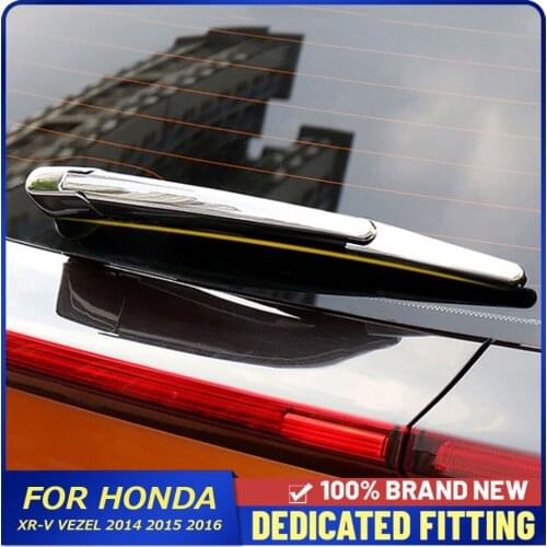 For Honda XR-V Vezel 2014 2015 2016 Rear Windshield Window Wiper Cover Trims Car Accessories