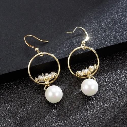 Dorado Trendy Temperament High Quality Pearl Drop Dangle Earrings Exquisite Elegant For Women Girl Wedding Party Jewelry Gift