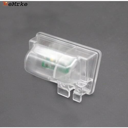 EEMRKE Car Rearview Camera Bracket Mount Led License Plate Light Housing for Mazda cx9 CX-9 II 2 2016 2017 2018 2019 2020