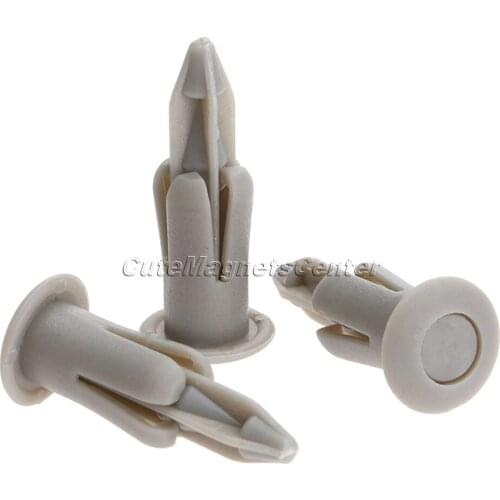 Mtsooning Auto Bumper Fastener Rivet Retainer Push Engine Cover Fender Car Door Trim Panel Clip 6.3mm Hole