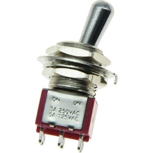 Quality Guitar or AMP Amplifier DPDT 2 Way ON ON Toggle Switch Sealed Fat Bat Toggle Switch