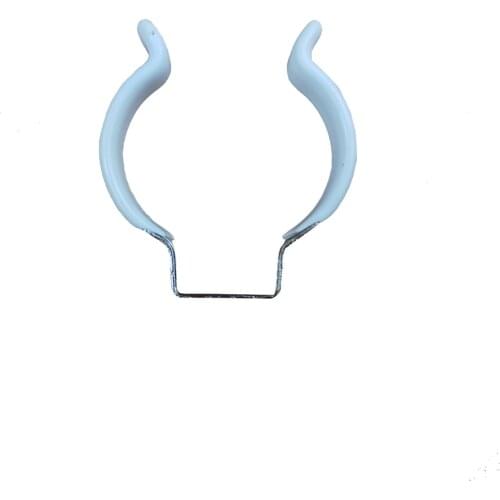 No Sliding PVC Coating Carbon Steel High Strength Clip Holder T12 LED Lamp Bracket Tubular Fastening Piece