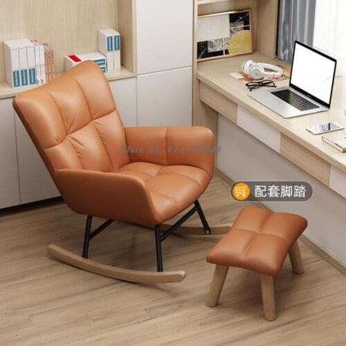 Rocking chair household small apartment lazy leisure sofa living room balcony single chair light luxury recliner rocking chair a