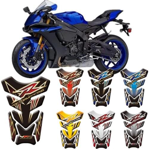 Motorcycle 3D Fuel Tank Protective Stickers Decals For Yamaha YZF R1 R6 R3/R25 Tank Protective Stickers