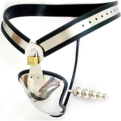 Stainless Steel Male Chastity Device Cbt BDSM Bondage Metal Cock Sleeve Penis Chastity Belt Pants Sex Toys For Men Lockable