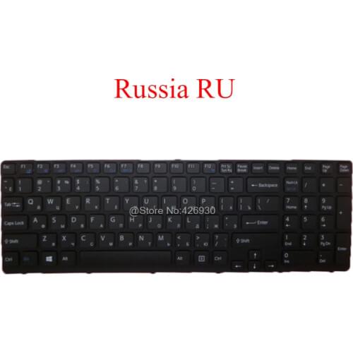 Laptop Backlit GK GR SW RU Keyboard For SONY For VAIO SVE15 149029921DE 149075611CH AEHK57031103A 149151211RU Russia Greek Swiss