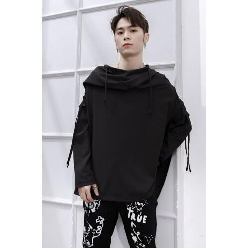 New style of irregular long hooded sweater in spring and summer