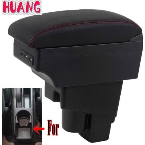 Arm Rest Rotatable For Honda Fit Jazz 2002-2007 Hatchback Center Centre Console Storage Box Armrest 2003 2004 2005 2006 2007