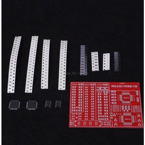 SMD SMT Components Practice Board Solder Skill Training Beginner DIY Kit Dropship