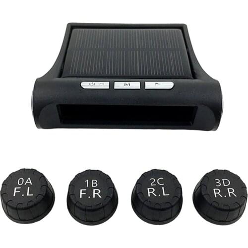 Solar/USB/Battery TPMS Car Tire Tyre Pressure Monitor Monitoring System
