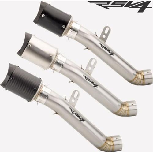 Motorcycle modified exhaust pipe suitable for RSV4 carbon fiber exhaust pipe RSV4 middle connecting pipe set 2009-2020