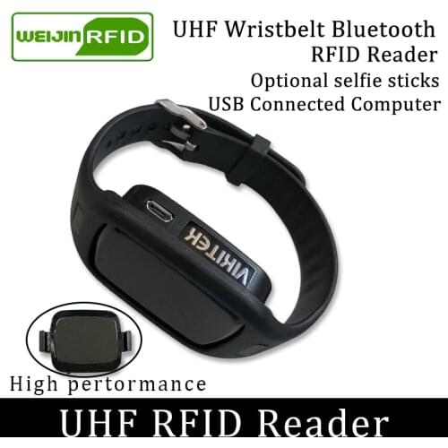 UHF RFID reader pocket portable mini watch reader VIKITEK bluetooth to Mobile phone USB to PC easy use small writer copier