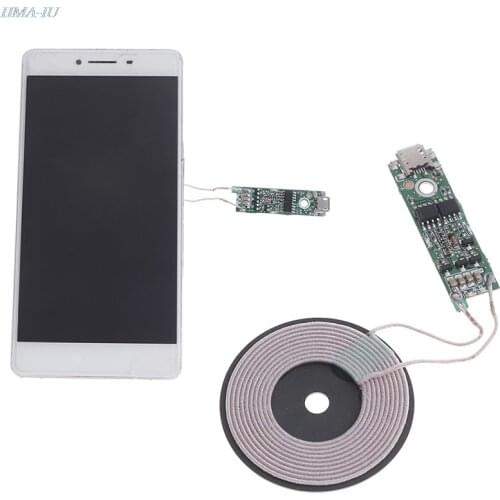 1pc universal Portable 5W Qi Fast Charging Wireless Charger PCBA DIY standard Accessories transmitter module coil circuit board