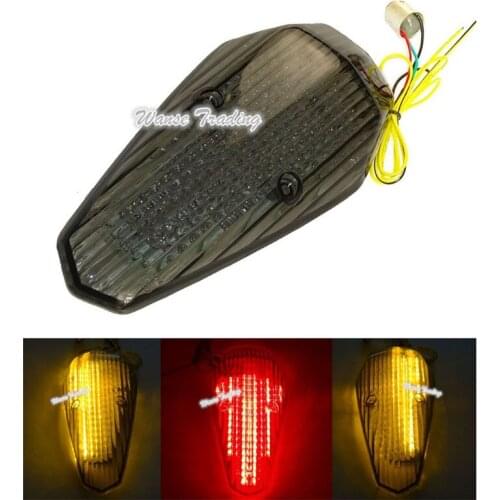 Waase E-Marked Rear Tail Brake Turn Signals Integrated LED Light For Honda VT1300CT Interstate 10-15 / VT1300CR Stateline 10-16