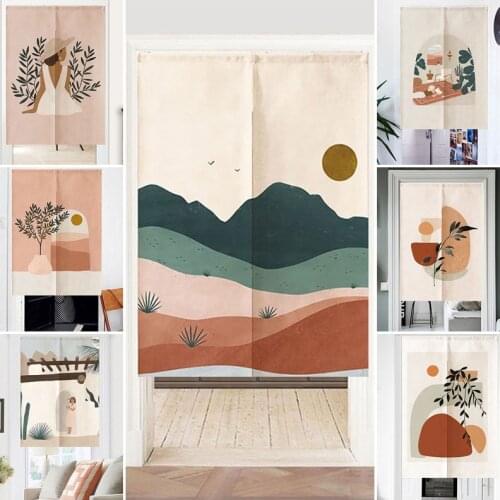 Kitchen Door Curtain Nordic Oil Fume Proof Hanging Curtains Bathroom Washable Short Curtains Door Screen Living Room Decor