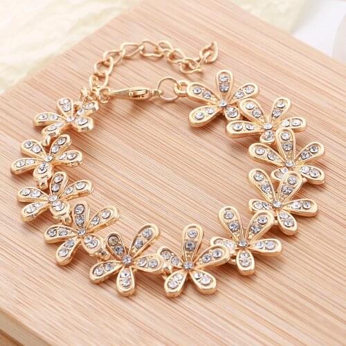 High Women Pop Jewelry Bracelet Temperament Charming Accessories Summer Small Fresh Bracelet Luxury Zircon Snowflake Bracelet
