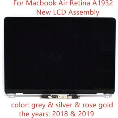 Free shipping new A1932 LCD Screen replacement for Macbook Air Retina 13.3" Full Display Assembly EMC 3184 MRE82 2018 2019 Year