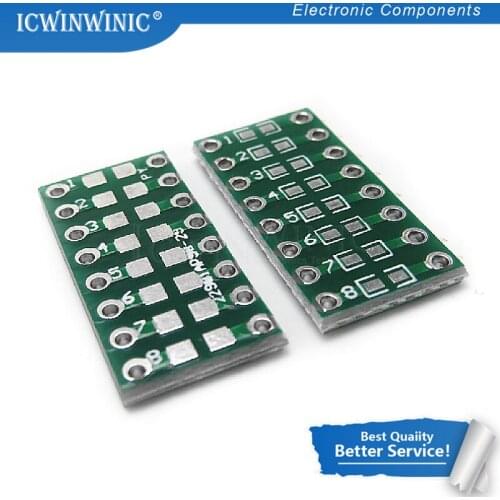 10PCS 0805 0603 0402 to DIP PCB Transfer Board DIP Pin Board Pitch Adapter keysets