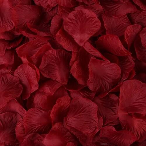 100PCS/Lot 5*5CM Silk Rose Petals for Wedding Decoration Romantic Artificial Rose Flower 20 Colors Wedding Accessories