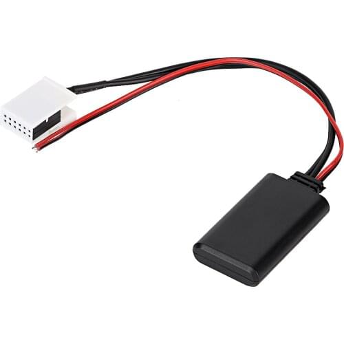 12V 12-Pin Car BT AUX Adapter Supports WMA WAV FLAC MP3 Format Audio Fits For VW MCD RNS 510 RCD 200 210 300 310 500 510