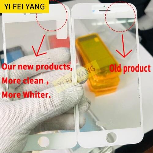 20pcs New products Cold Press For iphone 5 6 6s plus 7 8 plus XR Front Outer Glass with OCA with Frame Bezel Glass+frame +OCA