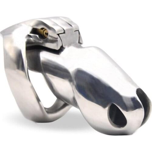 2021New Stainless Steel HT-V4 Male Chastity Device,Metal Cock Cage,Penis Rings,Chastity Lock,BDSM Adult Sex Toys For Men Gay