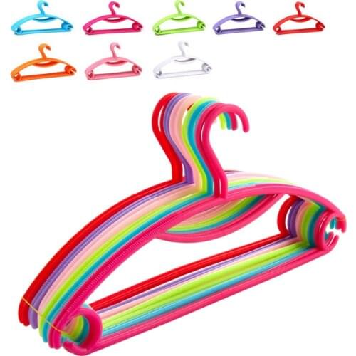 5 pcs Candy-colored Plastic Drying Racks Rainbow Hanger Drying Racks Wet Dry Hangers