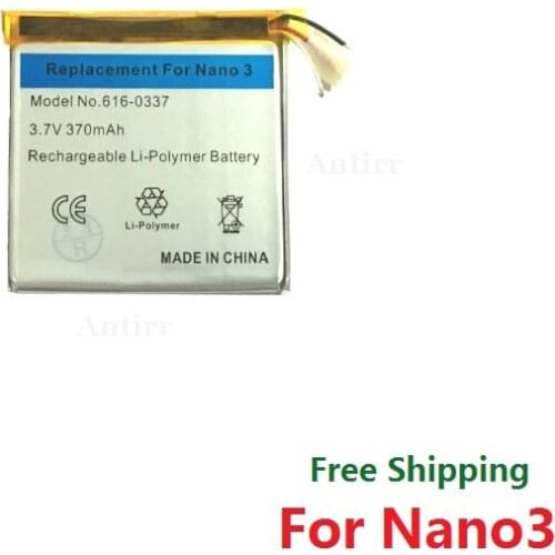 616-0337 370mAh Battery For Apple iPod Nano 3 3rd 3Gen Batterie Nano3rd Nano3 MP3 8GB 4GB MP4 Accumulator