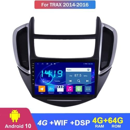 For chevrolet trax 2014 2015 2016 Android10 GPS Navigation Touchscreen Quad-core Car Radio Multimedia Player 4G LTE 64G ROM