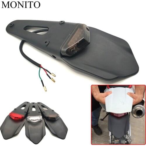 For YAMAHA WR 250X 250R 450F TTR 125 250 300 600 TTR250 Motorcycle Dirt Bike Rear Fender Brake Stop TailLight 12 LED Tail Light