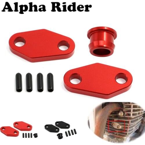Motorcycle Engine Parts Blockoff Plates For Honda XR650L NX650 FMX650 GB500 1993 - 2018 2017 2016 2015 2014 2013 2012 Black Red