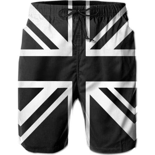 Hawaii Pants Causal R333 Breathable Quick Dry Funny Noveltyrunning Newcastle United Black & White Union Jack Flag