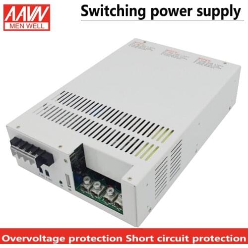Switching power supply, constant current and constant voltage, adjustable S-3500W 12V 24V 36V 48V fan cooling