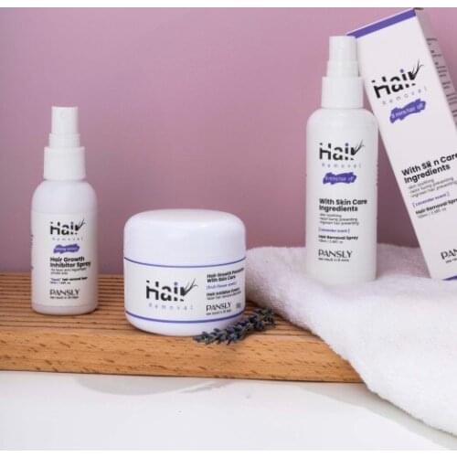 Lavender Inhibitor Cream Body Lotion Hair Removal Spray Permanent Hair Growth Inhibitor Spray Repair Essence