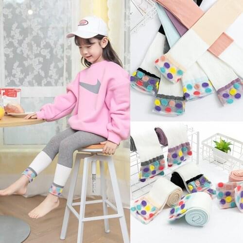 Children girls ice silk stitching cotton leggings boys fashion trendy cropped baby kids pants штаны для девочек pantalon fille