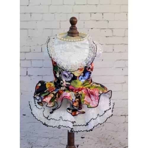 Fashion Autumn Winter Pet Dog Dress Clothes Sweet Princess Dress Small Medium Dogs Pet Teddy Puppy Wedding Dresses