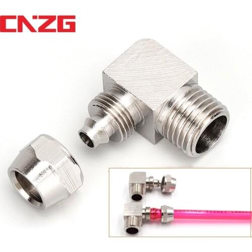 Nickel-plated Copper Internal Thread External 1/8 1/4 3/8 1/2 PT Trachea Quick Connector 4mm 6mm 8mm 10mm 12mm